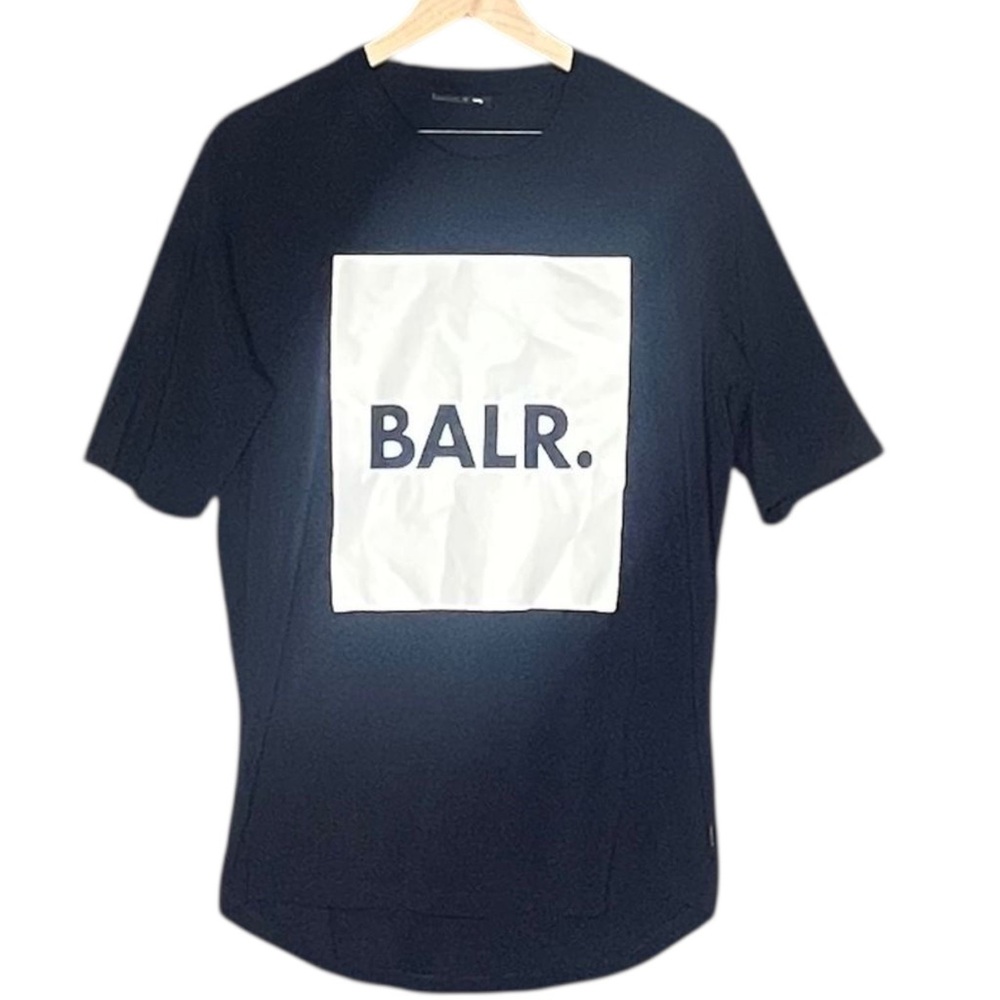 BALR. Navy Blue Crewneck Shirt Size Large